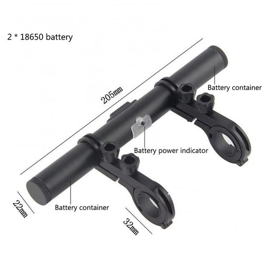 Bicycle Handlebar Extended Bracket with Rechargeable Batteries as a Power Bank Bike Computer Holder Lamp Support MTB Accessories