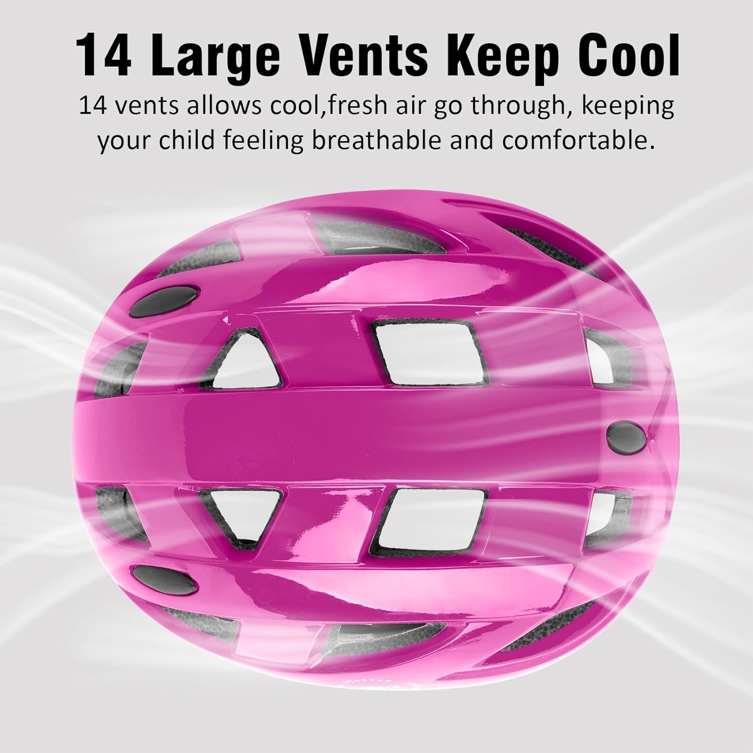 Kids Bike Helmet,2 Sizes Adjustable for Youth Child Boys & Girls Ages 3-5-8-14,Ventilation and Multi-Sport for Bicycle Skate