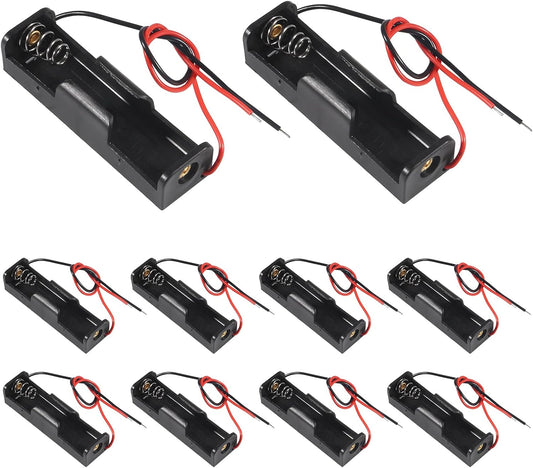 AA Battery Holder Bundle 1.5V Single AA Battery Holder, 2 X 1.5V 3V AA Battery Holder, 3 X 1.5V 4.5V AA Battery Holder, 4X 1.5V 6V AA Battery Holderwith Leads (10Pcs 1 Slot)