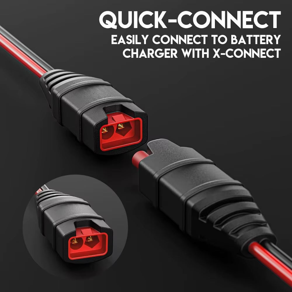 55CM 16AWG Wires Harness with X-Connect M6 Eyelet Terminals for Noco Battery Charger Battery Tender Leads NOCO Battery Tender,