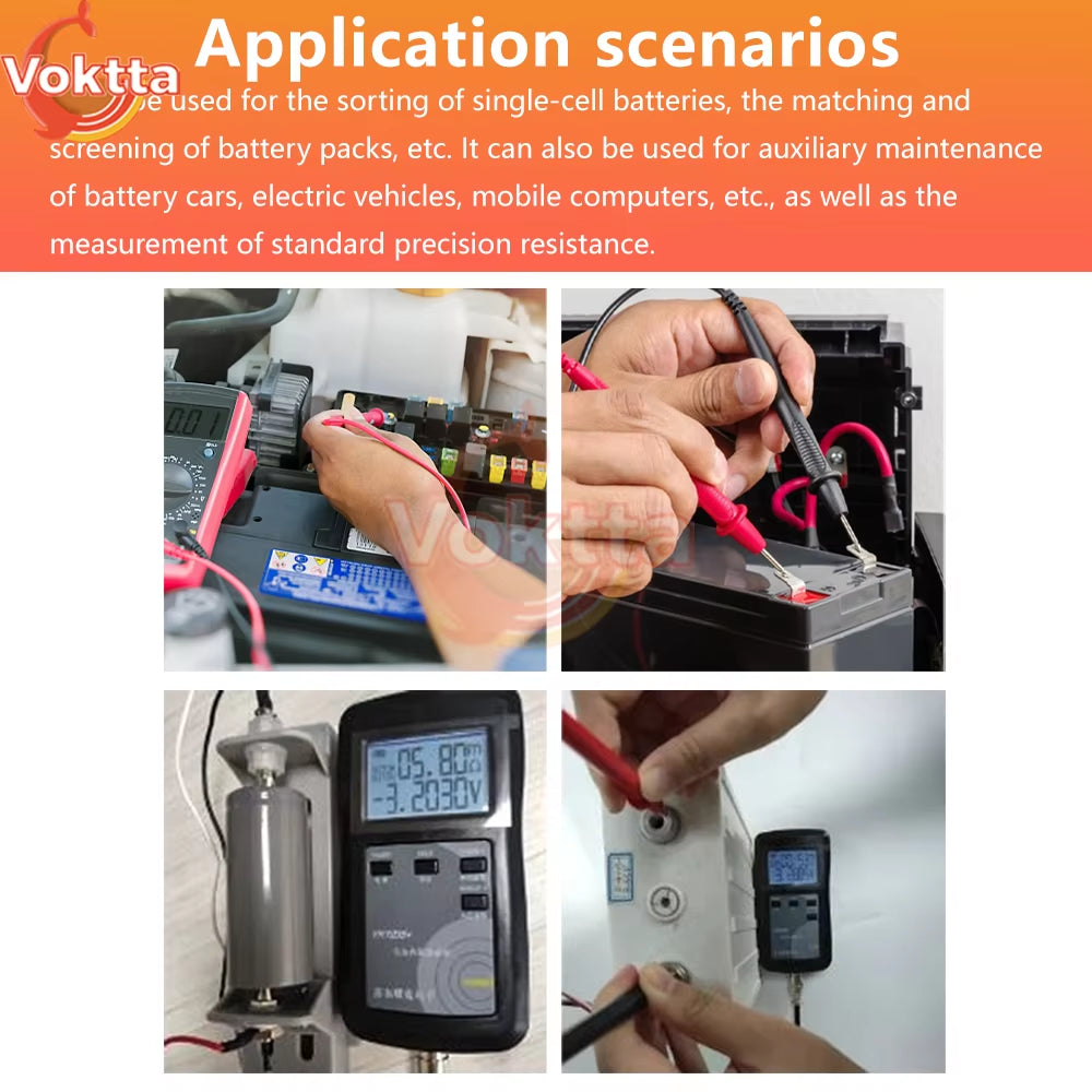 RC3563 YR1030 YR1035 Battery Internal Resistance Tester 18650 Battery Tester Fixture Lithium Battery Voltage Test Holder Tools