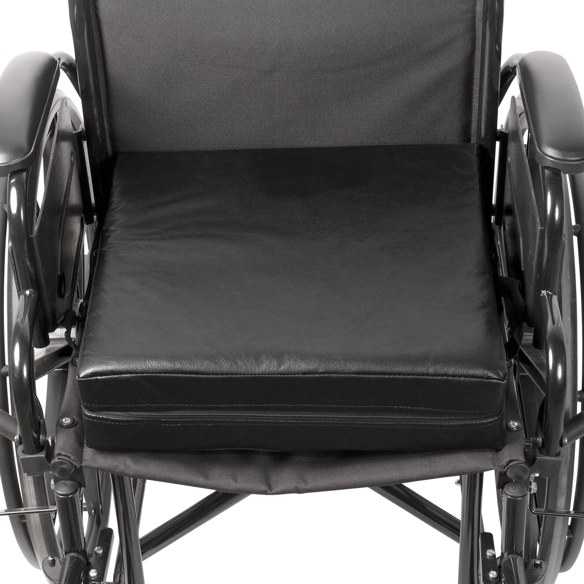 DMI 16" X 16" X 4" Foam Deluxe Seat-Lift Cushion Leatherette Cover Black (513-8884-0200)