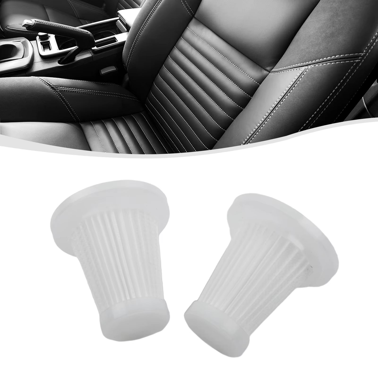 2 3 5Pcs Reusable Car Vacuum Cleaner Replace Accessories Washable Filters Handheld Vacuum Cleaner Accessories Reusable