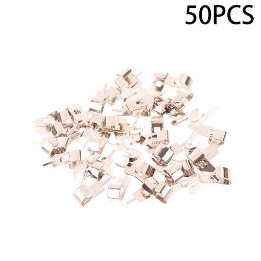 50Pcs/Set Spring Steel 18650 Battery Clip 18650 Battery Holder Battery Contact Battery Insert Accessories