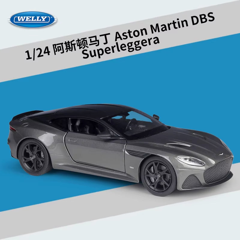 Welly 1:24 Aston Martin DBS Superleggera Alloy Car Model Diecasts & Toy Vehicles Collect Gifts Non-Remote Control Type B156