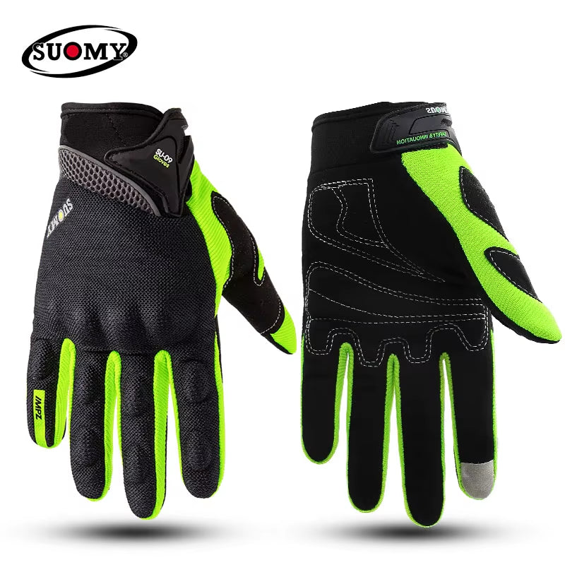 Urban Motorcycle Gloves Men Women Full Finger Anti-Slip Anti-Fall Breathable Gloves for Daily Commuting & City Riding