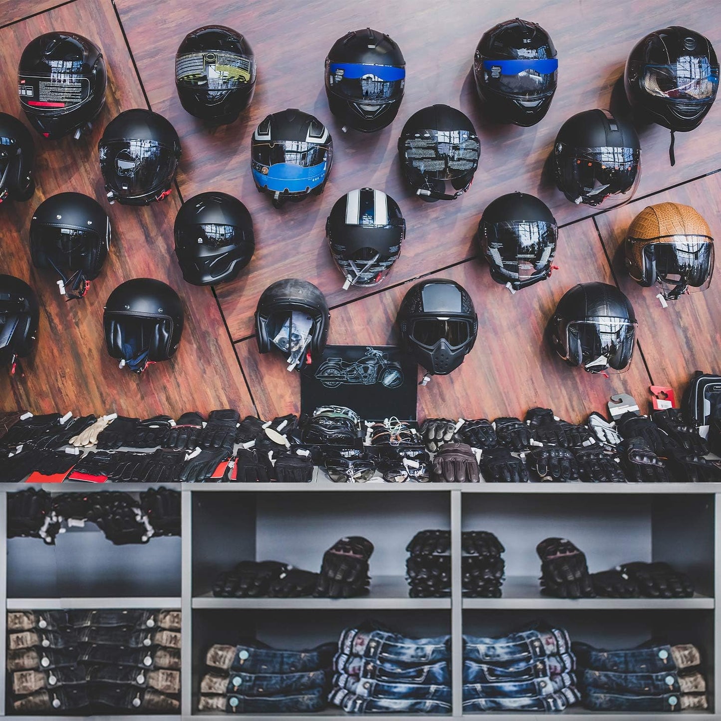 Motorcycle Accessories, Helmet Holder Helmet Hanger Rack Wall Mounted Hook for Coats, Hats, Caps - Upgraded