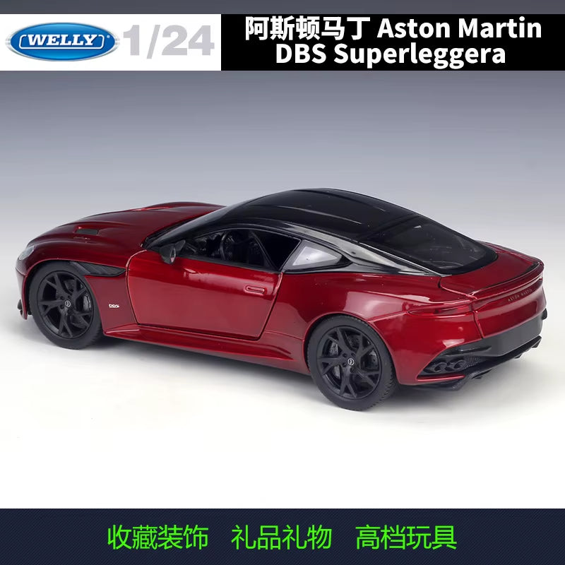 Welly 1:24 Aston Martin DBS Superleggera Alloy Car Model Diecasts & Toy Vehicles Collect Gifts Non-Remote Control Type B156