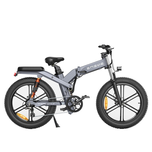 [US DIRECT]  X26 19.2Ah 7.5Ah Dual Batteries 1000W Folding Electric Bike 20*4.0 Inch Fat Tire 120-150Km Mileage Mountain Snowfield E-Bike