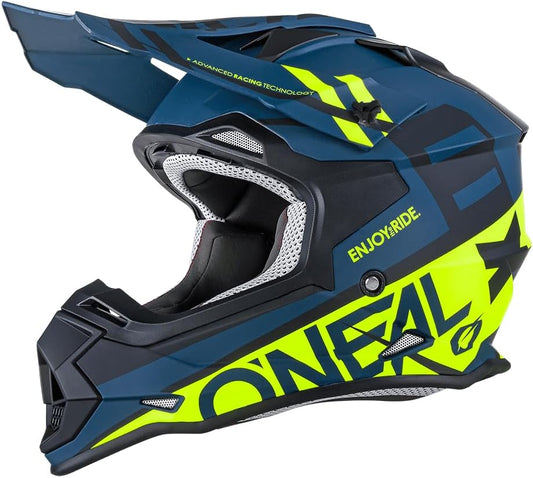 2 SRS SPYDE Helmet BLK/N.YEL